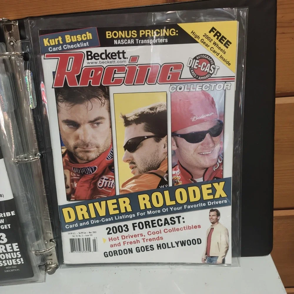 Vintage Beckett Racing Magazine March 2003 Near Mint Protective Sleeved